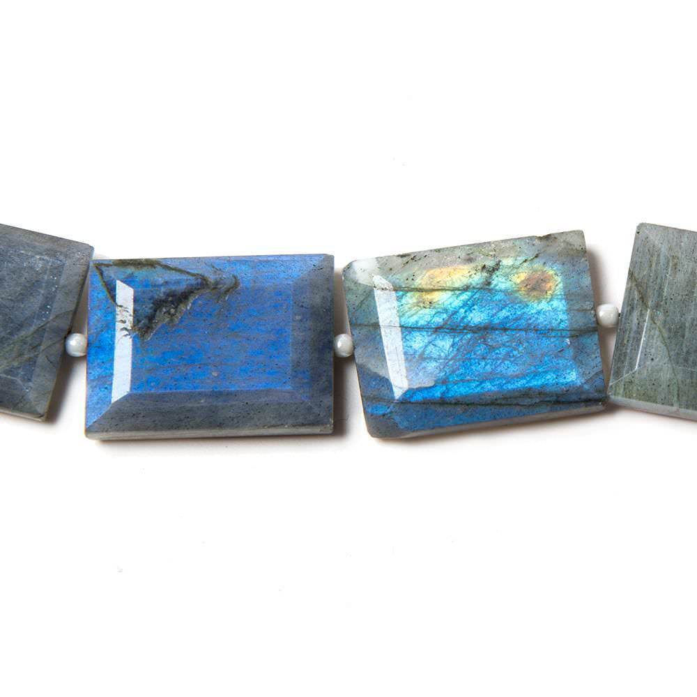 19x14-20x15mm Labradorite Faceted Emerald Cut Beads 8 inch 10 pieces (ONLINE ORDER ONLY)