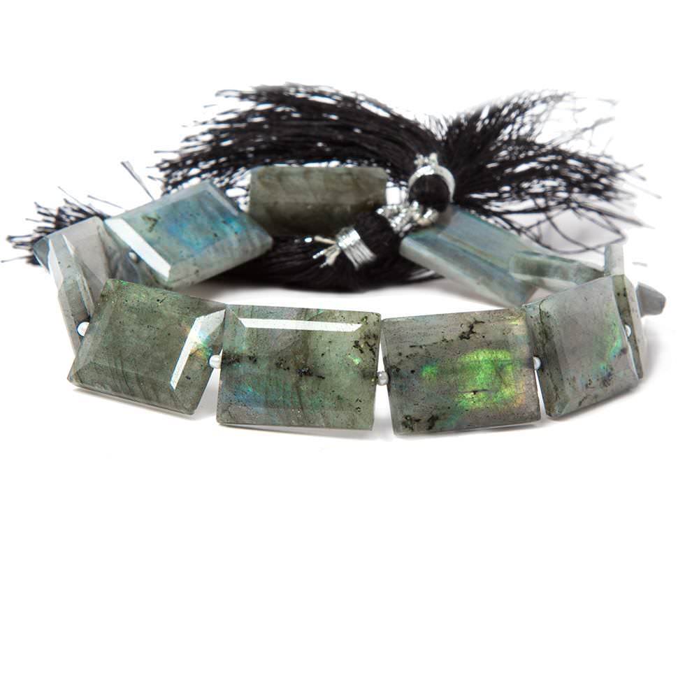 19x14-20x15mm Labradorite Faceted Emerald Cut Beads 8 inch 10 pieces (ONLINE ORDER ONLY)