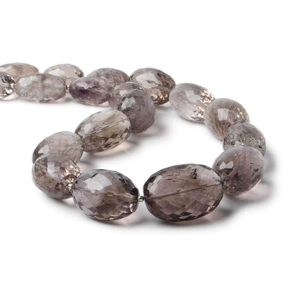 19x14-26x18mm Mossy Amethyst Faceted Nugget Beads 18 inch 18 beads (ONLINE ORDER ONLY)