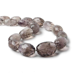 19x14-26x18mm Mossy Amethyst Faceted Nugget Beads 18 inch 18 beads (ONLINE ORDER ONLY)