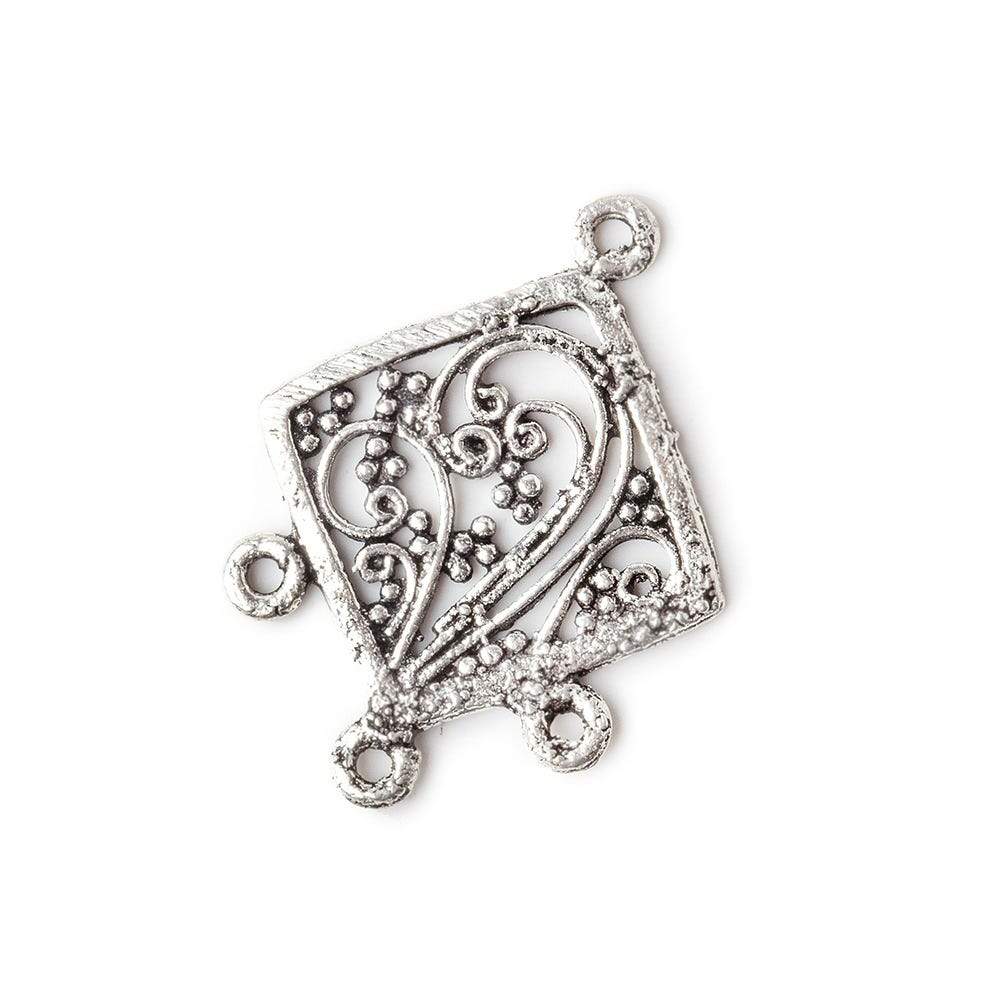 19x14mm Sterling Silver Diamond And Swirl - Spacer Chandelier (ONLINE ORDER ONLY)
