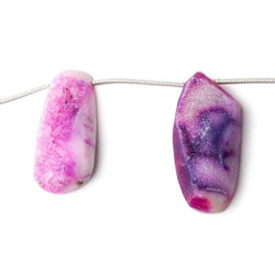 19x16-30x14mm Cotton Candy Purple Agate Drusy Freeform Beads 5 pieces (ONLINE ORDER ONLY)