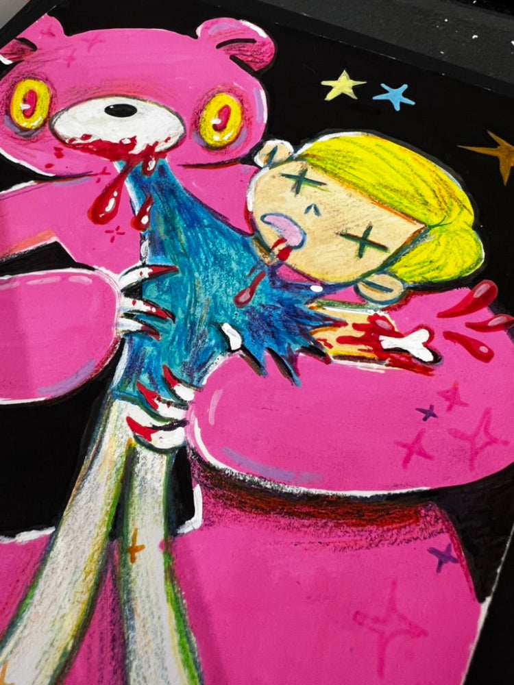 AndytheStreet - Gloomy Devouring His Son -  (SOLD OUT ) Original Artwork - Gloomy Bear Exhibition (ONLINE ORDER ONLY)