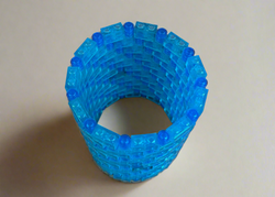 Blue Modular Vase – Built with LEGO®-Compatible Bricks (ONLINE ORDER ONLY)