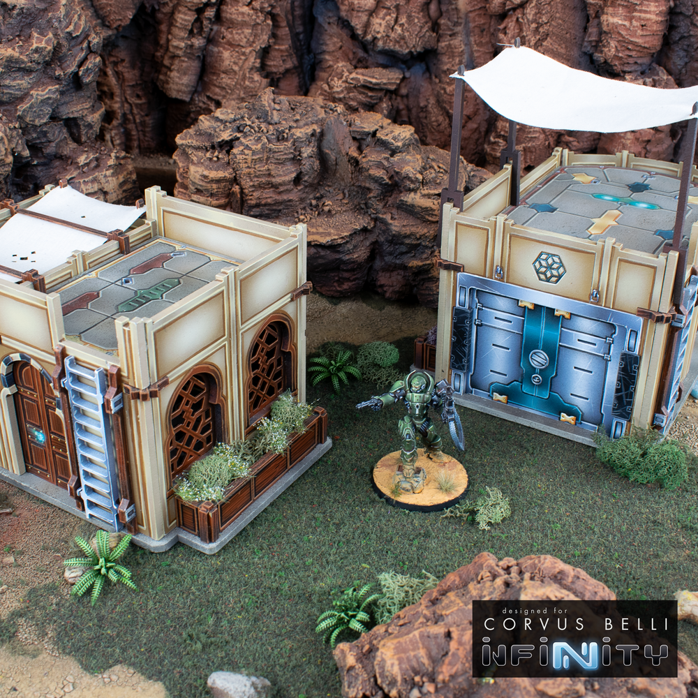 Alcazaba Utility Buildings (2-Pack) — Bare MDF