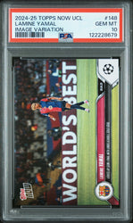 Graded 2024 Topps Now UCL Lamine Yamal #148 Image Variation Rookie RC Soccer Card PSA 10 Gem Mint (ONLINE ORDER ONLY)