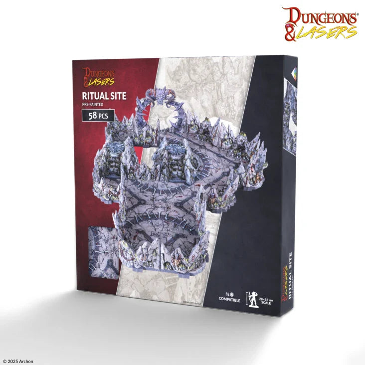 Dungeons & Lasers: Caves Series - Ritual Sites Pre-Painted Prismacast Terrain (ONLINE ORDER ONLY)