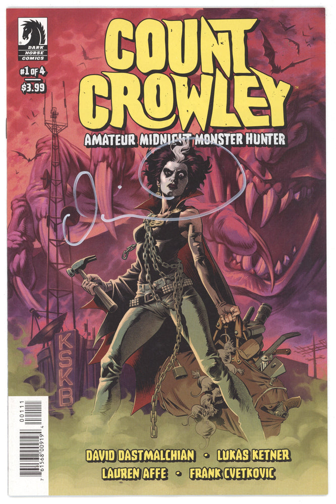 Count Crowley Amateur Midnight Monster Hunter #1 (Of 4) David Dastmalchian SIGNED (03/23/2022) Dark Horse (ONLINE ORDER ONLY)
