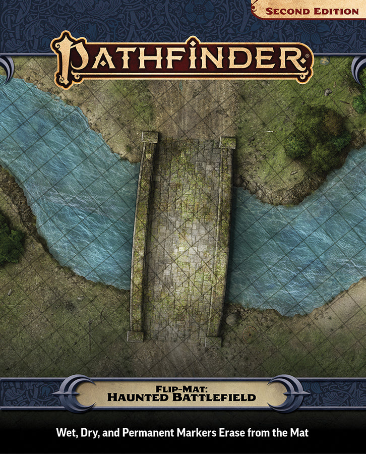 Pathfinder: Flip-Mat - Haunted Battlefield (ONLINE ORDER ONLY)