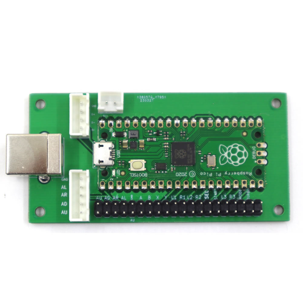RAC-C500-PICO Raspberry Pi Pico Zero Delay Arcade Joystick Controller Board (Online Only)