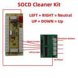 All Buttons Leverless-Style Arcade Joystick Fight Stick Game Controller SOCD Cleaner Kit (Online Only)