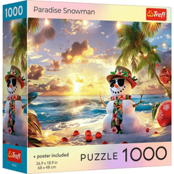Trefl Red Paradise Snowman 1000 Piece Puzzle