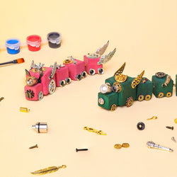 DIY Timber Train Kit – Build a Wooden Train with LED Light, Fun Accessories, Home and Office Décor (ONLINE ORDER ONLY)