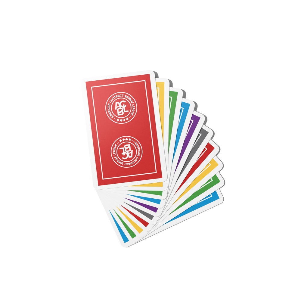 All-Plastic ACBL Bridge Playing Cards - 12 Cellophane Wrapped Decks (ONLINE ORDER ONLY)