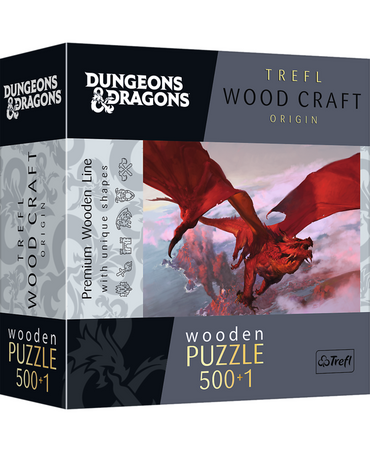 Wooden Puzzle: Dungeons & Dragons - Ancient Red Dragon (Wood Craft) (ONLINE ORDER ONLY)
