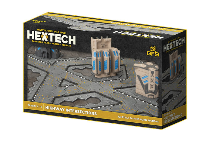 Battlefield in a Box: HexTech - Highway Intersections (ONLINE ORDER ONLY)