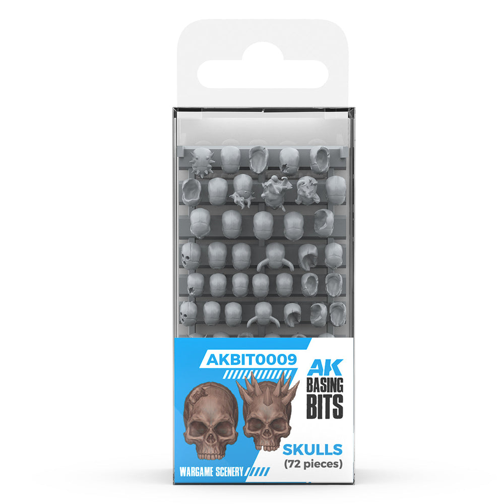 AK Interactive Basing Bits: Skulls (72 Pieces)