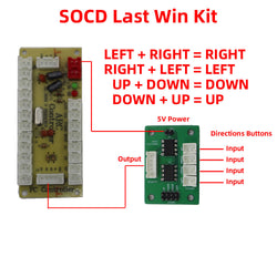 All Buttons Leverless-Style Arcade Game Controller SOCD Last Input Priority/Win Kit (Online Only)