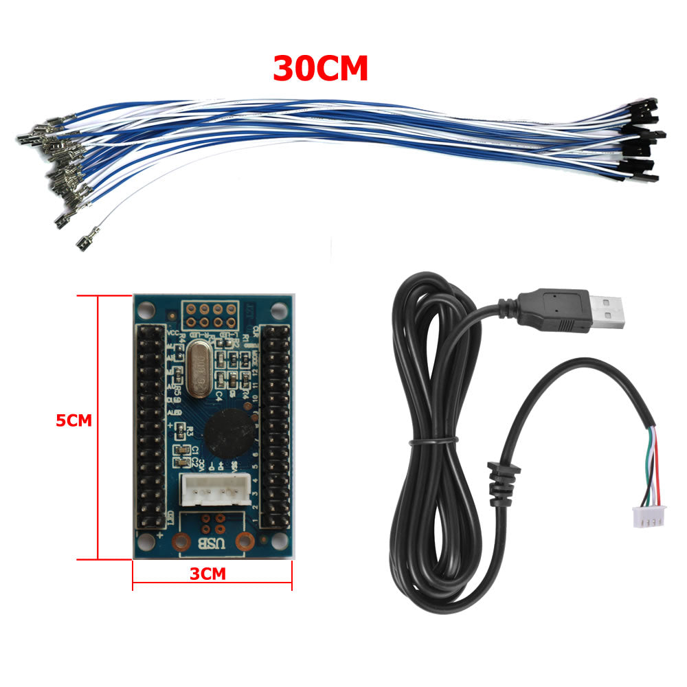 RAC-C300 4.8mm Zero Delay USB Encoder For PC Arcade Joystick Button Board Cables (Online Only)