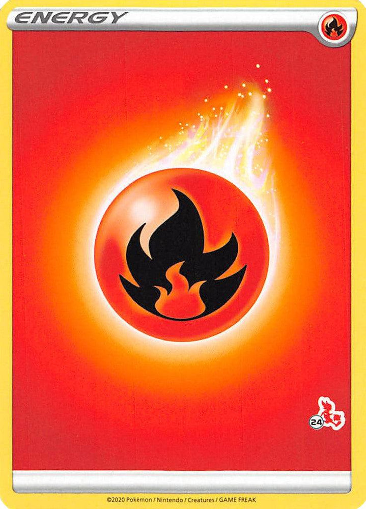 Fire Energy (Cinderace Stamp #24) [Battle Academy 2022] (Online Only)