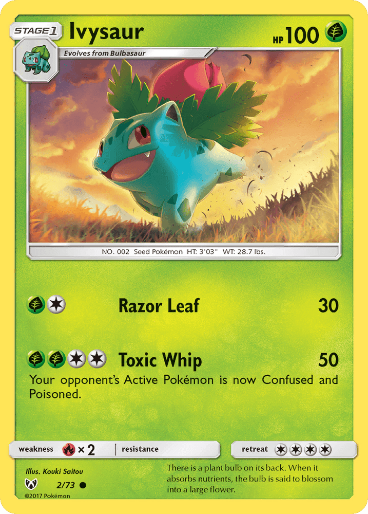 Ivysaur (2/73) [Sun & Moon: Shining Legends] (Online Only)
