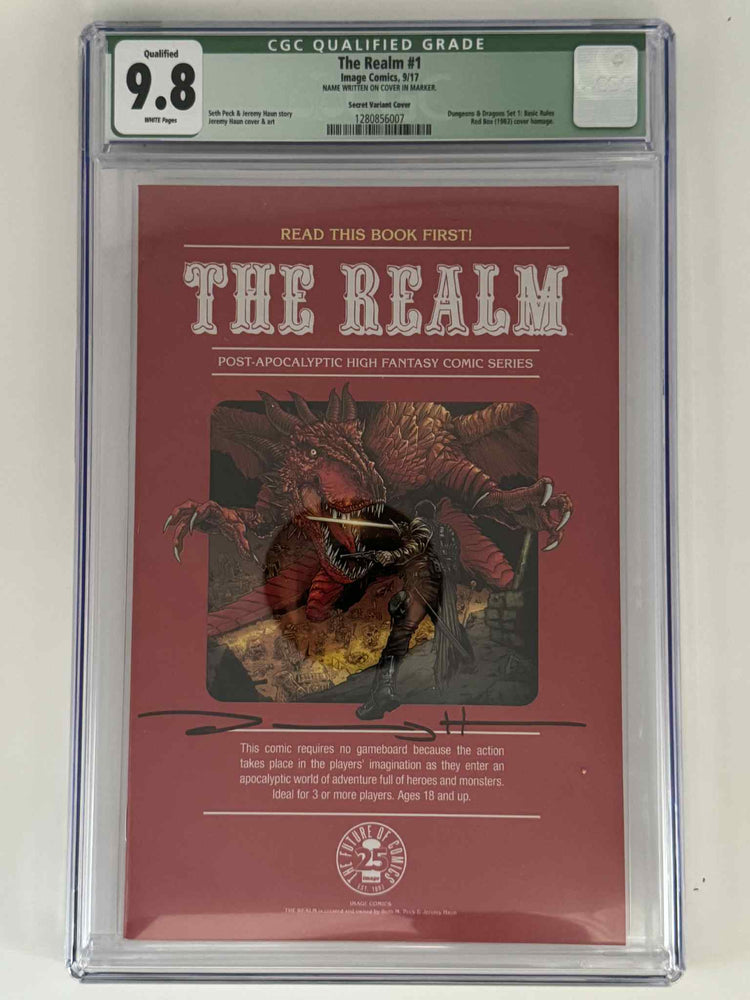 [Signed by Seth Peck] The Realm #1 CGC 9.8 Green Label Exclusive Secret Var (ONLINE ORDER ONLY)