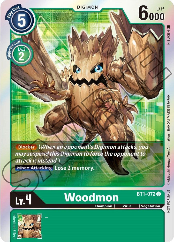 Woodmon [BT1-072] (Event Pack 1) [Release Special Booster Promos] (ONLINE ORDER ONLY)