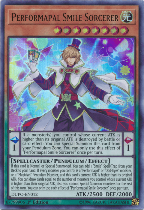 Performapal Smile Sorcerer [DUPO-EN012] Ultra Rare (ONLINE ORDER ONLY)