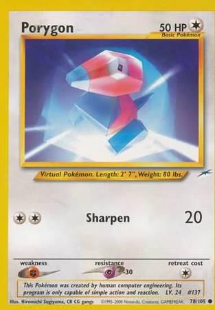 Porygon (78/105) [Neo Destiny Unlimited] (Online Only)