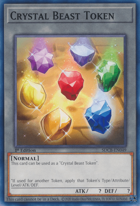 Crystal Beast Token [SDCB-EN049] Common (ONLINE ORDER ONLY)