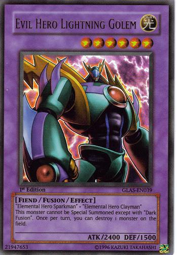 Evil Hero Lightning Golem [GLAS-EN039] Ultra Rare (ONLINE ORDER ONLY)