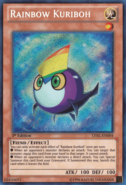 Rainbow Kuriboh [LVAL-EN004] Secret Rare (ONLINE ORDER ONLY)