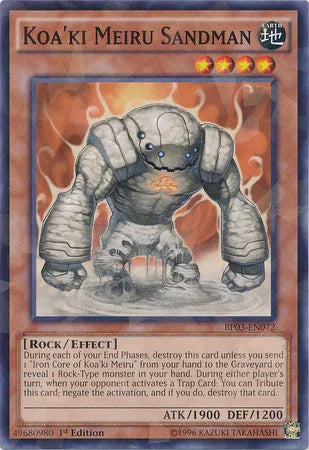 Koa'ki Meiru Sandman [BP03-EN072] Shatterfoil Rare