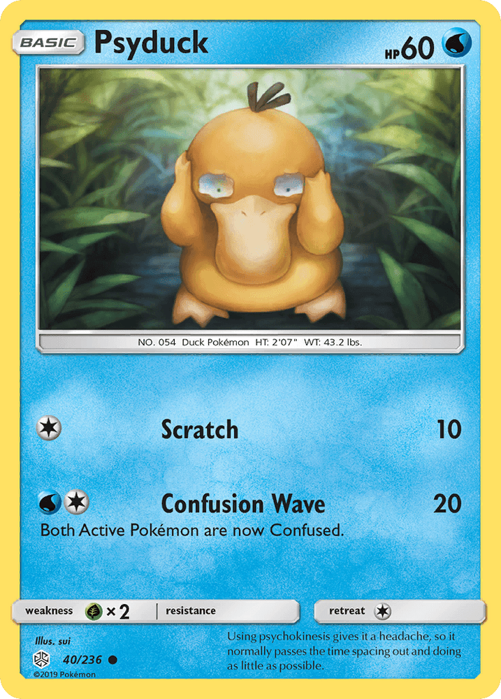 Psyduck (40/236) [Sun & Moon: Cosmic Eclipse] (Online Only)