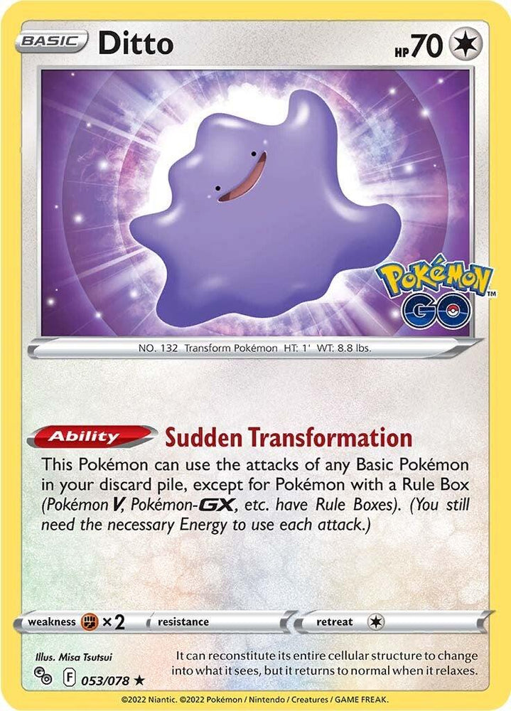 Ditto (053/078) [Pokémon GO] (Online Only)