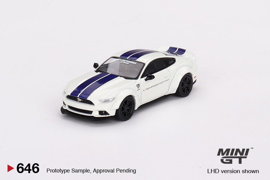 Mini-GT FORD MUSTANG GT LB-WORKS White 1:64 #646 (ONLINE ORDER ONLY)