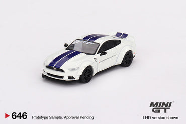 Mini-GT FORD MUSTANG GT LB-WORKS White 1:64 #646 (ONLINE ORDER ONLY)