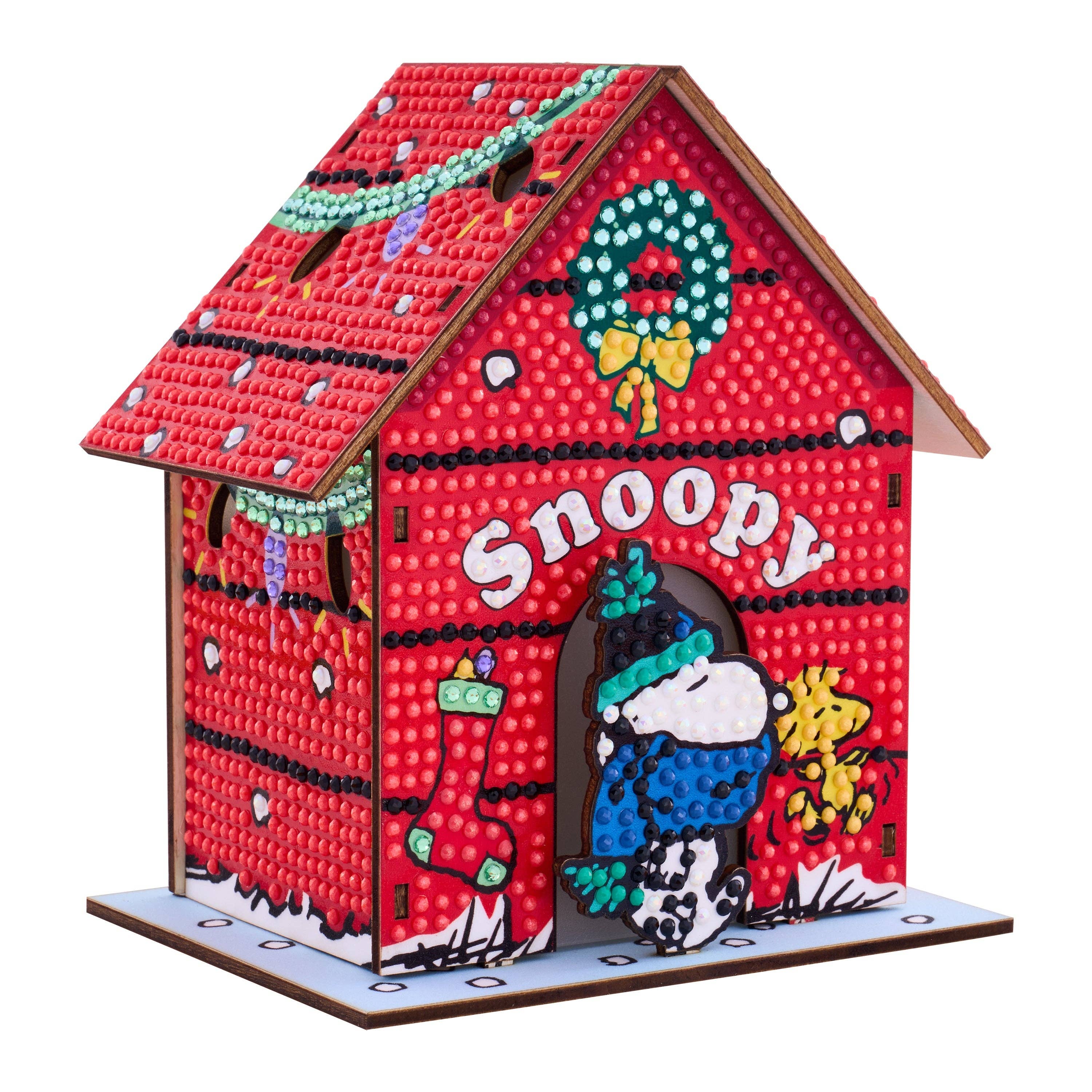 Diamond Art Club – Gem House: The Peanuts Holiday 3D Snoopy Diamond Painting Model (Round Drill, 5.4