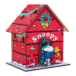 Diamond Art Club – Gem House: The Peanuts Holiday 3D Snoopy Diamond Painting Model (Round Drill, 5.4" x 4.9" x 3") (ONLINE ORDER ONLY)