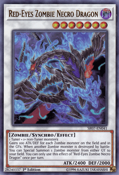 Red-Eyes Zombie Necro Dragon [SR07-EN041] Ultra Rare (ONLINE ORDER ONLY)
