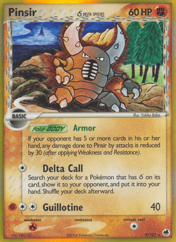 Pinsir (9/101) (Delta Species) [EX: Dragon Frontiers] (Online Only)