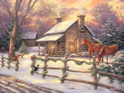 Diamond Art Club – Marianne’s Winter Hideaway Diamond Painting (Square Drill, 29" x 22") (ONLINE ORDER ONLY)