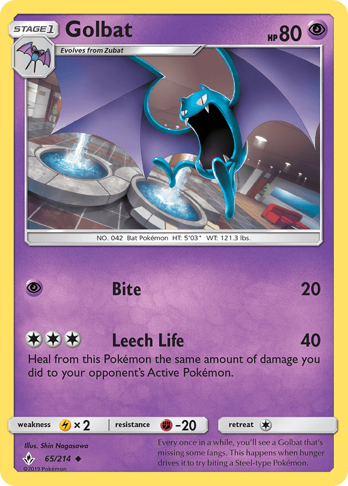 Golbat (65/214) [Sun & Moon: Unbroken Bonds] (Online Only)
