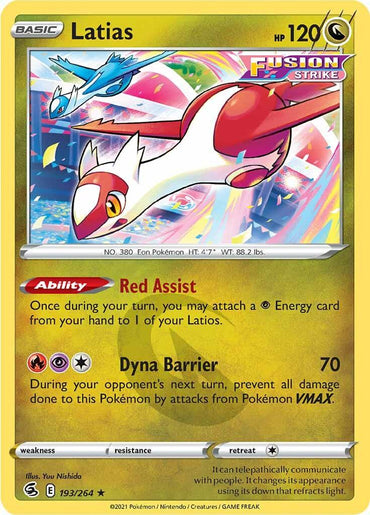 Latias (193/264) [Sword & Shield: Fusion Strike] (Online Only)