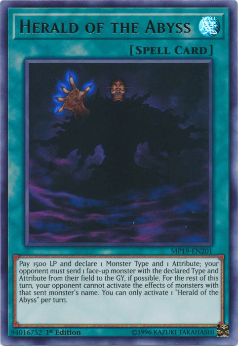 Herald of the Abyss [MP19-EN201] Ultra Rare (ONLINE ORDER ONLY)