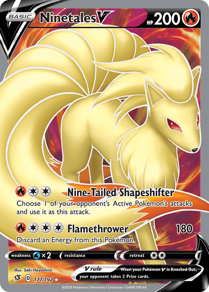 Ninetales V (177/192) [Sword & Shield: Rebel Clash] (Online Only)