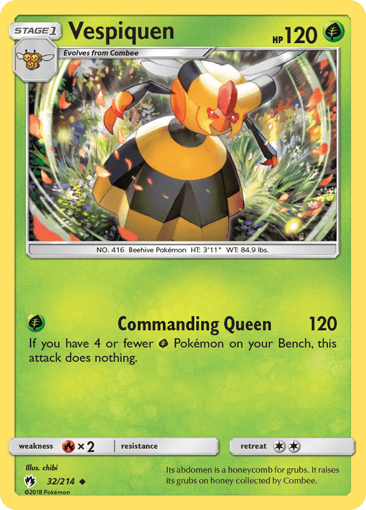 Vespiquen (32/214) [Sun & Moon: Lost Thunder] (Online Only)