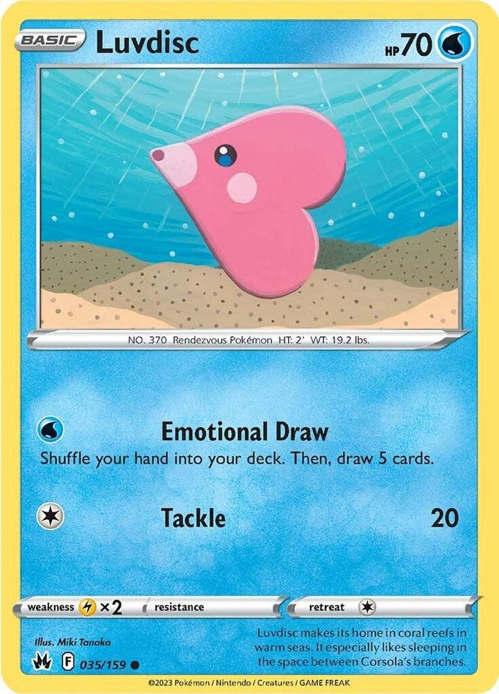 Luvdisc (035/159) [Sword & Shield: Crown Zenith] (Online Only)