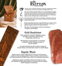 Egyptian Gold Sandstone Stone Dice Set - Dice Around the World Collection (ONLINE ORDER ONLY)