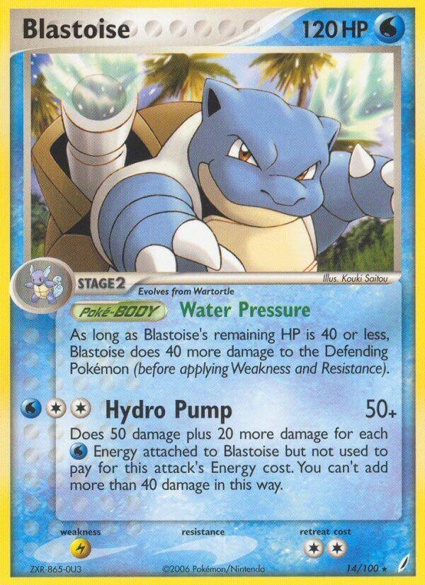 Blastoise (14/100) (Theme Deck Exclusive) [EX: Crystal Guardians] (Online Only)